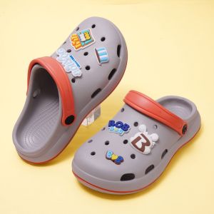 Bobdog Childrens Outdoor EVA Material Clog Shoes Summer Beach Slippers Anti-slip Boys Girls Casual Flat Heel Footwear