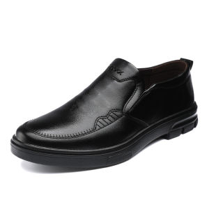 IELGY mens soft bottom low top business leather shoes