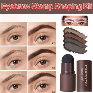 Eyebrow Stamp Shaping Kit Head-Mounted Eyebrow Card Stamp Eyebrow Powder Set Reusable Eyebrow Stencils