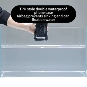 Universal Waterproof Air Bag Phone Pouch – Touchscreen Bag for Swimming & Diving 22*10cm TPU Case