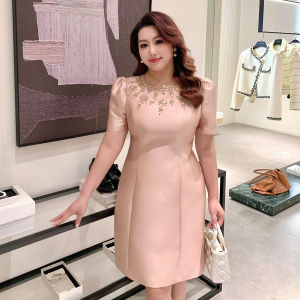 GLEC | Luxury Court Style Slimming Embroidered A Line Dress