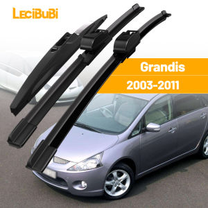 1 Bộ Mitsubishi Grandis 2003-2011 Lưỡi Gạt Nước Kính Chắn Gió Phía Trước Và Phía Sau Cao Su Gạt Nước Kính Chắn Gió Cho 2004 2005 2006 2007 Đen