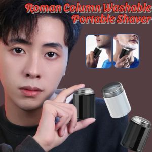 Mini Electric Shaver Washable Portable Face Razor Roman Column Rechargeable MenS Beard Trimmer