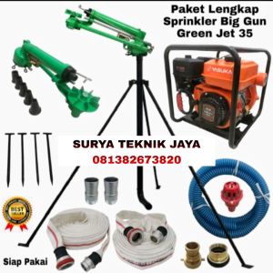Paket Sprinkler Big gun Jet 35 pompa yasuka 8 hp