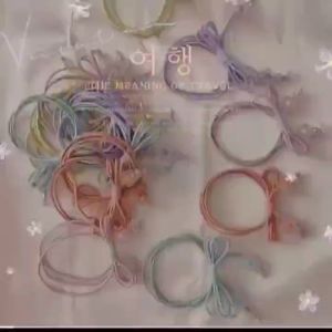 Korean Style Head Rope Ponytail Rubber Band & Japanese Flower Hair Tie