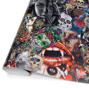 Graffiti Camo Film Waterproof Self-adhesive Vehicle Decoration Wrap Foil Car Body Films Exterior Car Stickers Motorcycles Vinyl