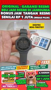JAM TANGAN DIGITEC ORIGINAL - JAM DIGITEC BDG-7082TGY JAM DIGITEC BDG7082 JAM DIGITEC 7082 JAM DIGITEC BDG7082TGY - WOMEN TR - Resin - Abu-abu - Diameter 4 CM - Jamdunia / Jam dunia JD18 JAM TANGAN WANITA JAM WANITA JAM TANGAN ANTI AIR # S003