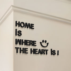 Creative Acrylic 3D Wall Stickers Alphabet Corner Decorations Modern Minimalist Style Waterproof Living Room Corridor Decor