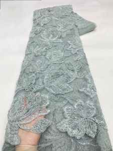 OLEVO | Dignified Noble Luxury Unique New Fashion Design Fabric Handmade Embroidery Net Lace Beads For Making Women Wedding Dress AT2930