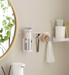 DXL Shaver Holder Punch-free Hanging Rack Electric Shaver Storage Rack Bathroom Razor Storage Rack