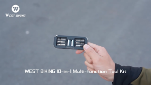 WEST BIKING 10 In 1 Toolkit Ringkas dan Serbaguna untuk Sepeda | Portable Compact Bicycle Tool kit Magnetic Wrench Allen Keys Set | Kunci L Sepeda portabel
