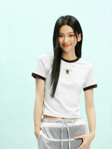 Semir | Breathable Contrast Color Fitted Short Sleeve T-Shirt
