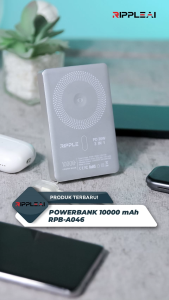 Rippods Mini Powerbank RHB A046 10.000 mAh Fast Charging 20W PD dengan USB-C Cable