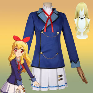 Anime Aikatsu Hoshimiya Ichigo Shibuki Ran Kiriya Aoi Cosplay Costume Starlight School JK Campus Uniform Wig Woman Kawaii Suit