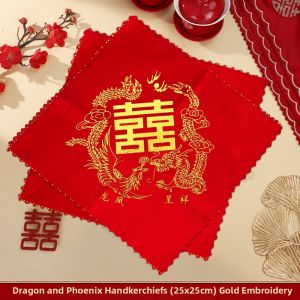 XIKUNLE | Wedding Bridal Red Handkerchief