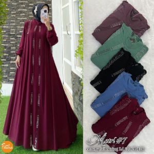GAMIS ABAYA TERBARU BAHAN FULL CERUTY
