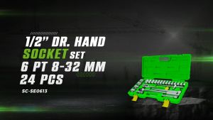 Kunci Socket 1/2\" x 8-32mm Set 24pcs TEKIRO SC-SE0613 Mata Sok Inch 6PT