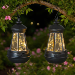 Retro Solar Lamp Candles For Lanterns Camping Vintage Backyard String Lights Outdoor Landscape Fence Warm White Hanging Lantern