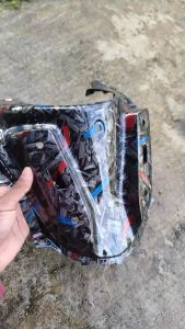 Forged merah biru panel winsil dudukan visor nmax old