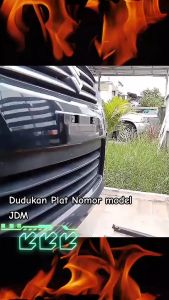 (BAYAR COD) Dudukan Plat Nomor Mobil Model JDM Karbon - Tempat Plat Nomor Mobil Karbon Stand Plat Nomor Mobil