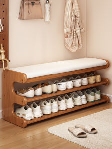 CHUJUN | Elegant Entryway Shoe Rack with Seating and Soft Cushion