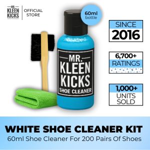 MRKLEENKICKS White Shoe Cleaner Kit With Shoe Brush Towel Cleaner