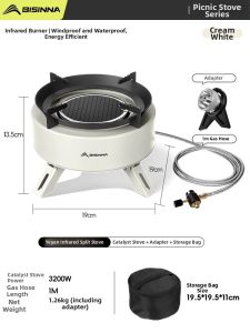 BSWOLF | Portable Outdoor Camping Cooking Gas Stove