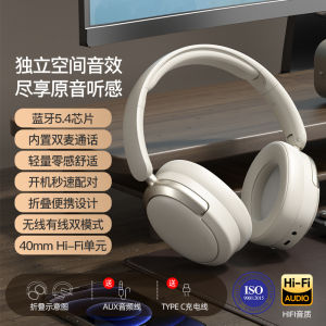 2025 New Headset Bluetooth Wireless Earphones with Mic Long Battery Life Esports Gaming Noise Reduction Overhead Design