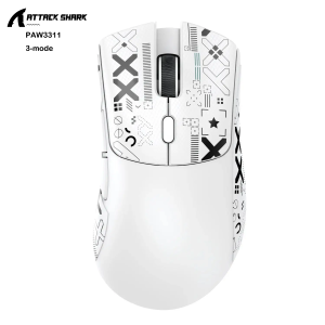 ATTACK SHARK | Chuột Chơi Game Không Dây Attack Shark R1 X11 18K DPI PAW3311 Thiết Kế Công Thái Học Nhẹ Nhàng Ba Chế Độ Bluetooth 2.4GHz USB Cho PC/Laptop