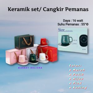 KERAMIK SET/CANGKIR PEMANAS