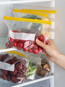 Túi Đựng Thực Phẩm Dày Cấp Thực Phẩm Dùng Trong Tủ Lạnh Có Khóa Kéo Tự Đóng Dày Dặn Túi Đựng Thực Phẩm Tươi Lâu