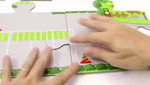 ชุดของเล่นไม้ 40 ชิ้น Rail Overpass รางรถไฟไม้ สร้างเมืองจำลอง ของเล่นเสริมพัฒนาการ V98