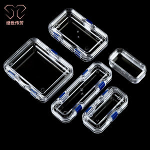 Gold Jewelry Storage Box Transparent Anti-Oxidation Sealed Display Case High Elasticity Film Floating Frame for Treasure Storage