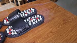 Selipar Urut Kaki Massage Slippers Acupressure Reflexology Sandals Foot Pain Relief Blood Circulation Therapy