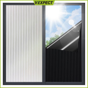 Privacy Window Sticker Removable Rainbow Window Film Opaque Stripe Glass Door Sticker