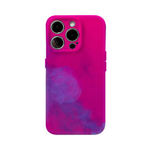 Potdemiel | Pinkish Purple Smoke Double-layer Back Cover for iPhone 16/15/14/13/12/11/X/XS/17/18 pro Max plus Compatible with Multipl