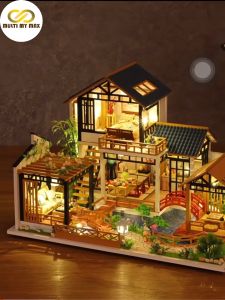 3D DIY Cottage House Puzzle Miniature Hut Jigsaw Good Quality Adult Kids Valentine Birthday Christmas Present Gift  立体拼图