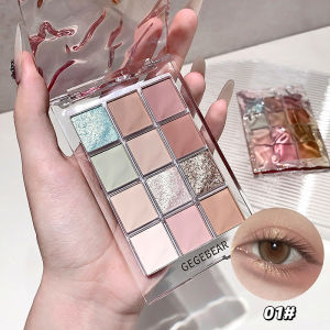 Water Ripple Color Eyeshadow Palette – 12 Shades for Korean Style Makeup Daily Matte & Shimmer Highly Pigmented