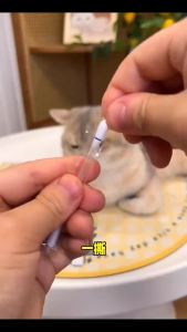 Essential Oil Earwax Cleaning Stick Pet Ear Canal Cleaning Cotton Swab Gentle Safe Pet Hygiene Cleaning Supplies for Dogs Cats