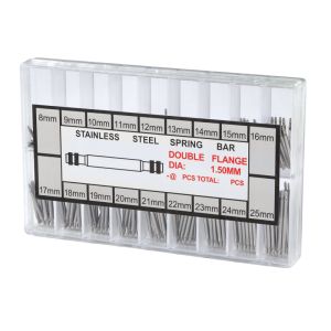 1.5mm Diameter Watch Band Link Pin Repair Tools Accessories 360pcs 8mm-25mm Stainless Steel Watch Spring Bar Watch Strap Pins