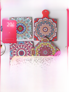 For Home Creative Square Potholder Large Heat Proof Mat Dining Table Cushion Bohemia Desktop Oven Mitts Ceramic Mats Sand Pot Pad