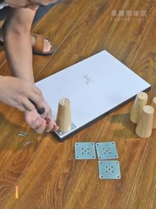 4PCS Nordic Style Rubber Wood Cone Furniture Leg Sofa Leg Table Leg High-grade Furniture Feet Solid Wood Cabinet Leg [Onuobao]