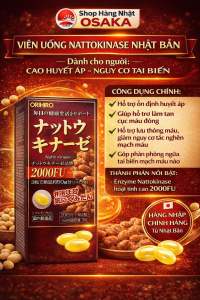 Viên uống Nattokinase Nhật Bản Orihiro 2000FU