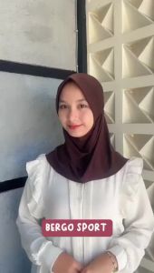 HIJAB SPORT / JILBAB SPORT / Bergo Sport Spandex Jersey S