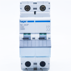 HAGER NC263P High Interruption Air Switch 10KA Miniature Circuit Breaker Double Pole Main Switch 63A Electrical Components