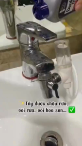 Dung dịch tẩy rửa inox đánh bóng đồ kim loại Denkmit 3in1 Edelstahlreiniger 300ml nội địa Đức