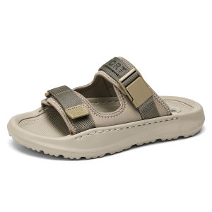 Large Size Mens Summer Outdoor Casual Slip-On Sandals Comfortable Soft Bottom Beach Slippers Breathable EVA Insole Rubber Foam Sole