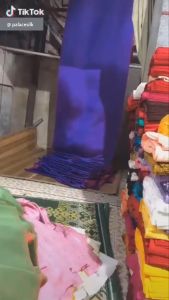 Vải Lụa Tơ Tằm Palacesilk hoa văn đuôi công màu xanh may áo bà ba áo dài và các loại váy đầm