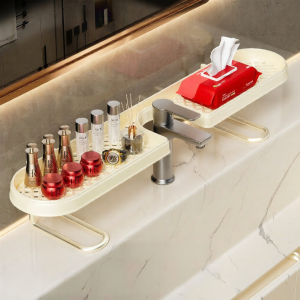 HIHUCUN | Standing Bathroom Organizer Storage Shelf