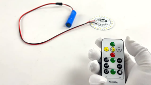 Chip LED Năng LƯỢNG Mặt Trời cho đèn trụ Cổng 37V - với 2 tông màu Sáng Trắng - Vàng Kèm remote chỉnh từ xa